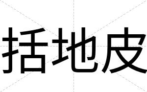 括地皮