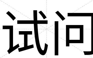 试问