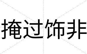 掩过饰非
