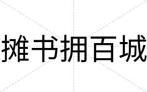 摊书拥百城