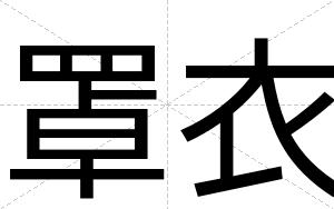 罩衣