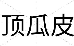 顶瓜皮