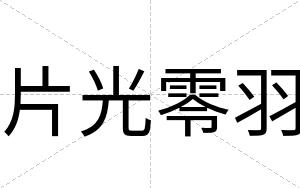 片光零羽