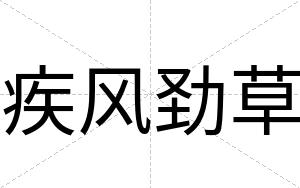 疾风劲草