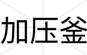 加压釜