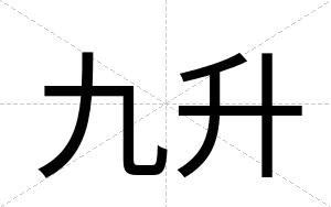 九升