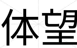 体望