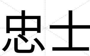 忠士