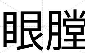 眼膛