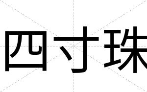 四寸珠