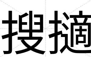 搜擿