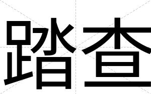 踏查