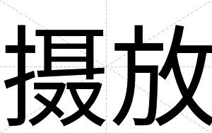 摄放