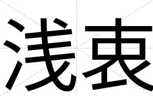 浅衷