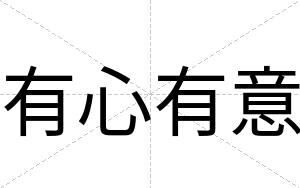 有心有意