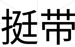 挺带
