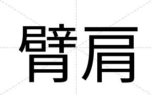 臂肩