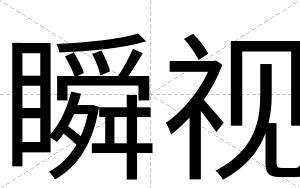 瞬视