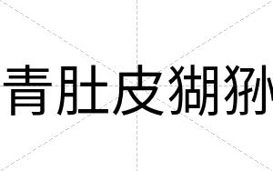 青肚皮猢狲