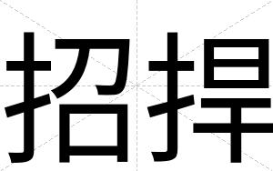 招捍