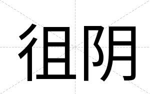 徂阴