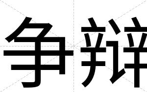 争辩