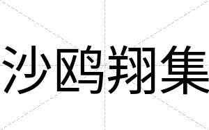 沙鸥翔集