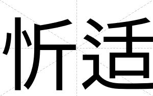 忻适