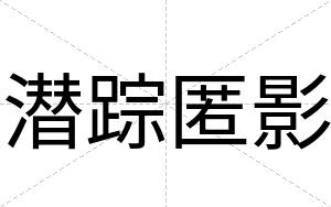 潜踪匿影