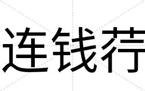 连钱荇