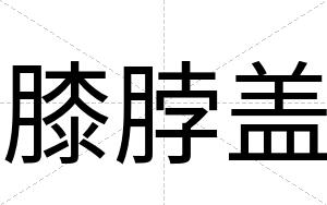 膝脖盖