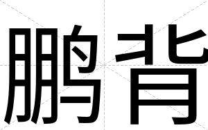 鹏背