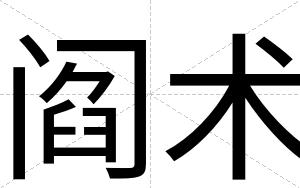 阎术