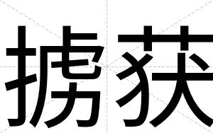 掳获