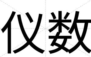 仪数