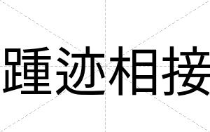 踵迹相接