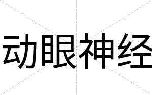 动眼神经