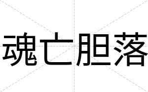 魂亡胆落