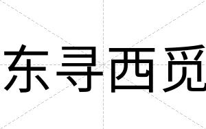 东寻西觅