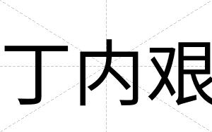 丁内艰