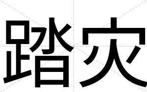 踏灾