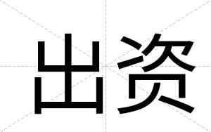 出资