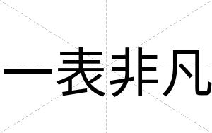 一表非凡
