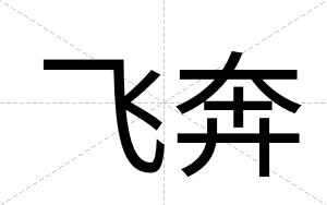 飞奔