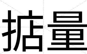 掂量