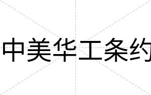 中美华工条约