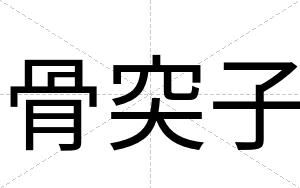 骨突子
