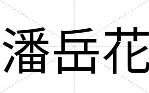 潘岳花