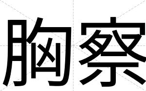 胸察