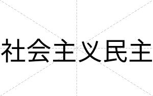 社会主义民主